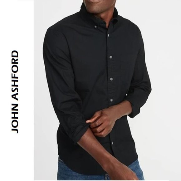 John Ashford Other - John Ashford Slim Fit Button Up Black Shirt long